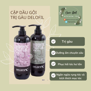 Bộ Gội Xả DELOFIL TÍM 500ml chính hãng công ty