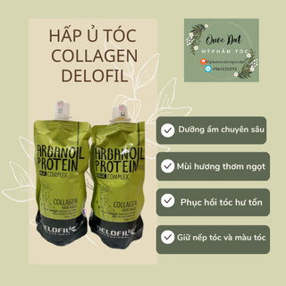 Hấp delofil phục hồi dạng túi 500ml hàng chuẩn công ty