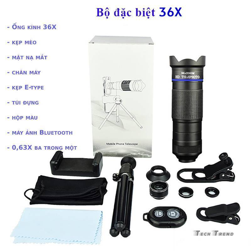 Ống nhòm điện thoại di động zoom xa 36X _ 40X _ 48X, Kính viễn vọng cho hình ảnh HD sắc nét | BigBuy360 - bigbuy360.vn