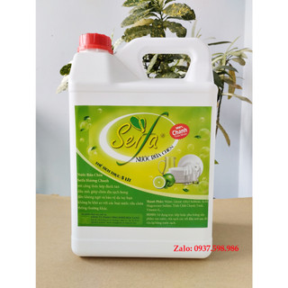 [Can 5 lít] Nước rửa chén Seifa Tinh dầu Chanh sả