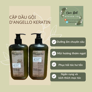 Dầu gội dangello  1 chai gội 800 ml hoặc 1 chai xả