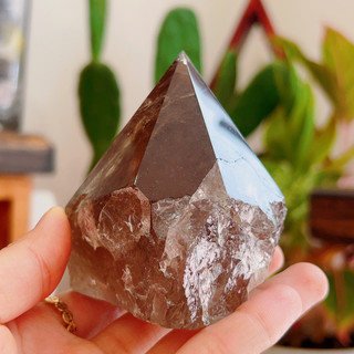 Chóp đá thạch anh khói Smoky Quartz, Đá để bàn, Đá Năng Lượng, Đá Phong Thuỷ