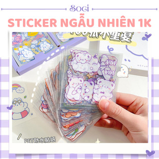 Sticker cute trang trí soci store decor máy tính, sách vở dễ thương