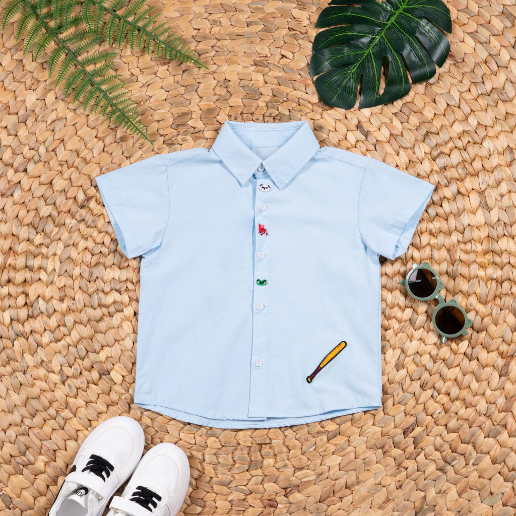 Áo sơ mi cộc tay bé trai bé gái Toonooz 23QJ301-J0