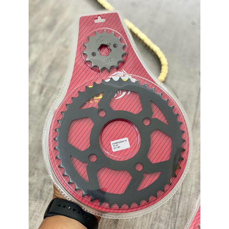 Nhông Sên Dĩa REDLEO Cho Ex135 5S/4S , Ex150 , Winner , Sonic , Satria Fi , Raider Fi