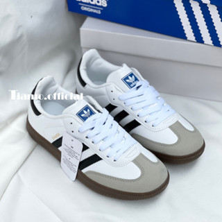 Giày Thể Thao Sneaker Adi,das Samba OG Màu Trắng Đen Cho Nam Nữ