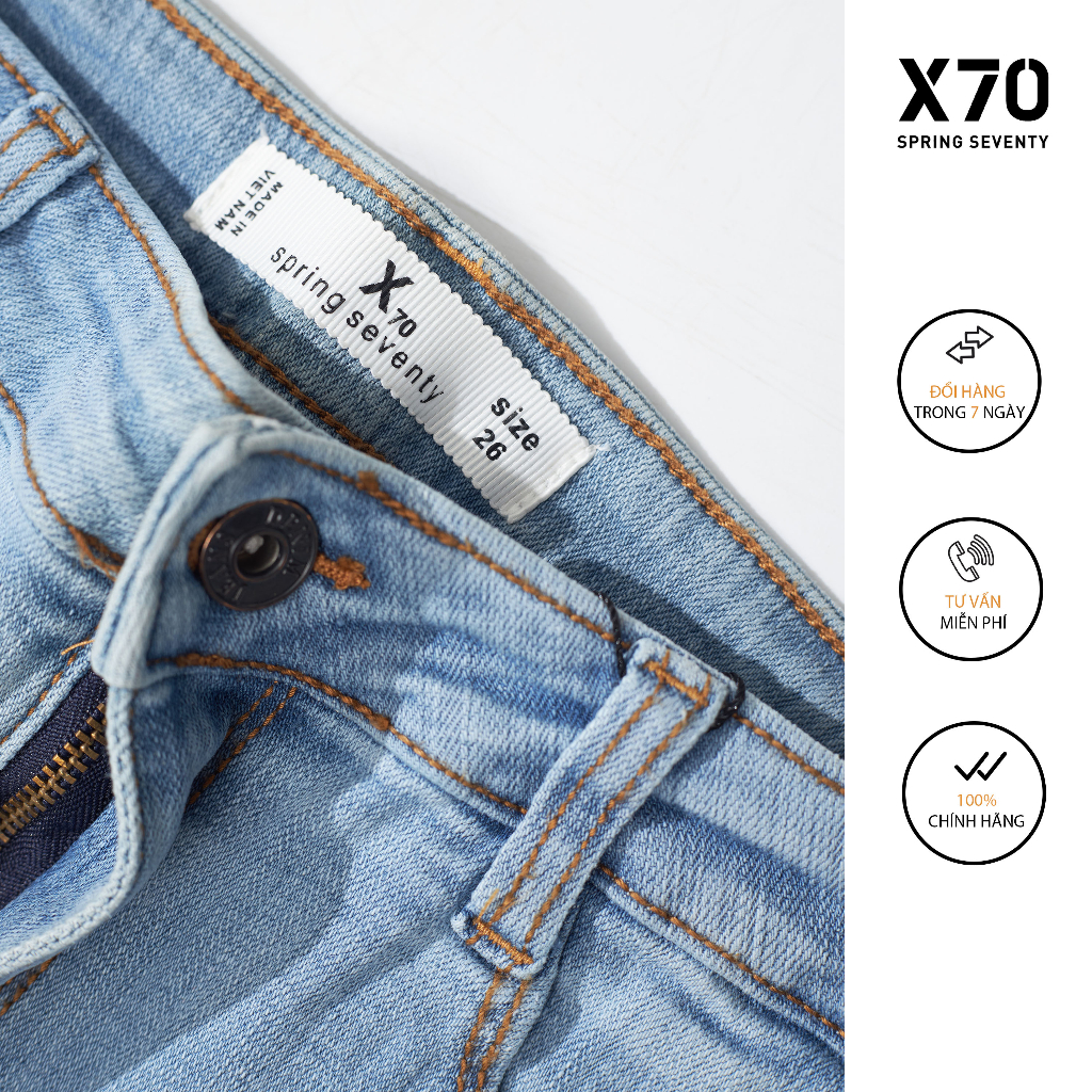 Quần Jeans Nữ Skinny Dáng Ôm Kiểu Rách Thời Trang X70 - 05550003
