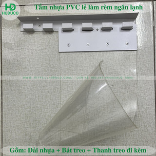 Tấm lẻ Rèm nhựa PVC ngăn lạnh điều hòa, ngăn bụi, ngăn côn trùng độ dày 1.5mm và 2mm - ĐỦ PHỤ KIỆN