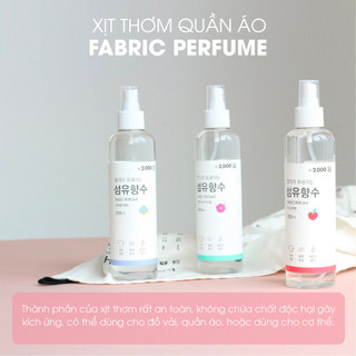 Xịt thơm quần áo Daiso Farbic Perfume 250ml Folio