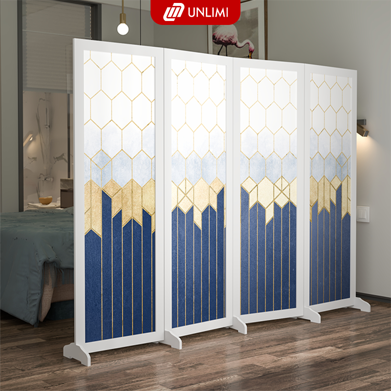 Vách ngăn phòng bình phong họa tiết 3D cao cấp chưa bao gồm chân, bán từ 2 tấm trở lên thương hiệu Unlimi