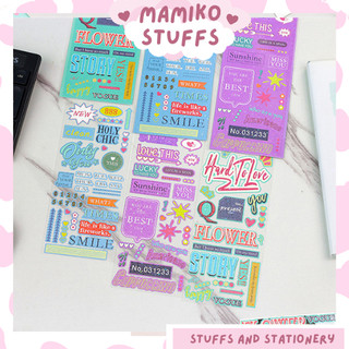 Sticker trang trí toploader, nhãn dán xinh 3 mẫu