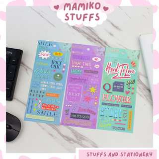 Sticker trang trí toploader, nhãn dán xinh 3 mẫu
