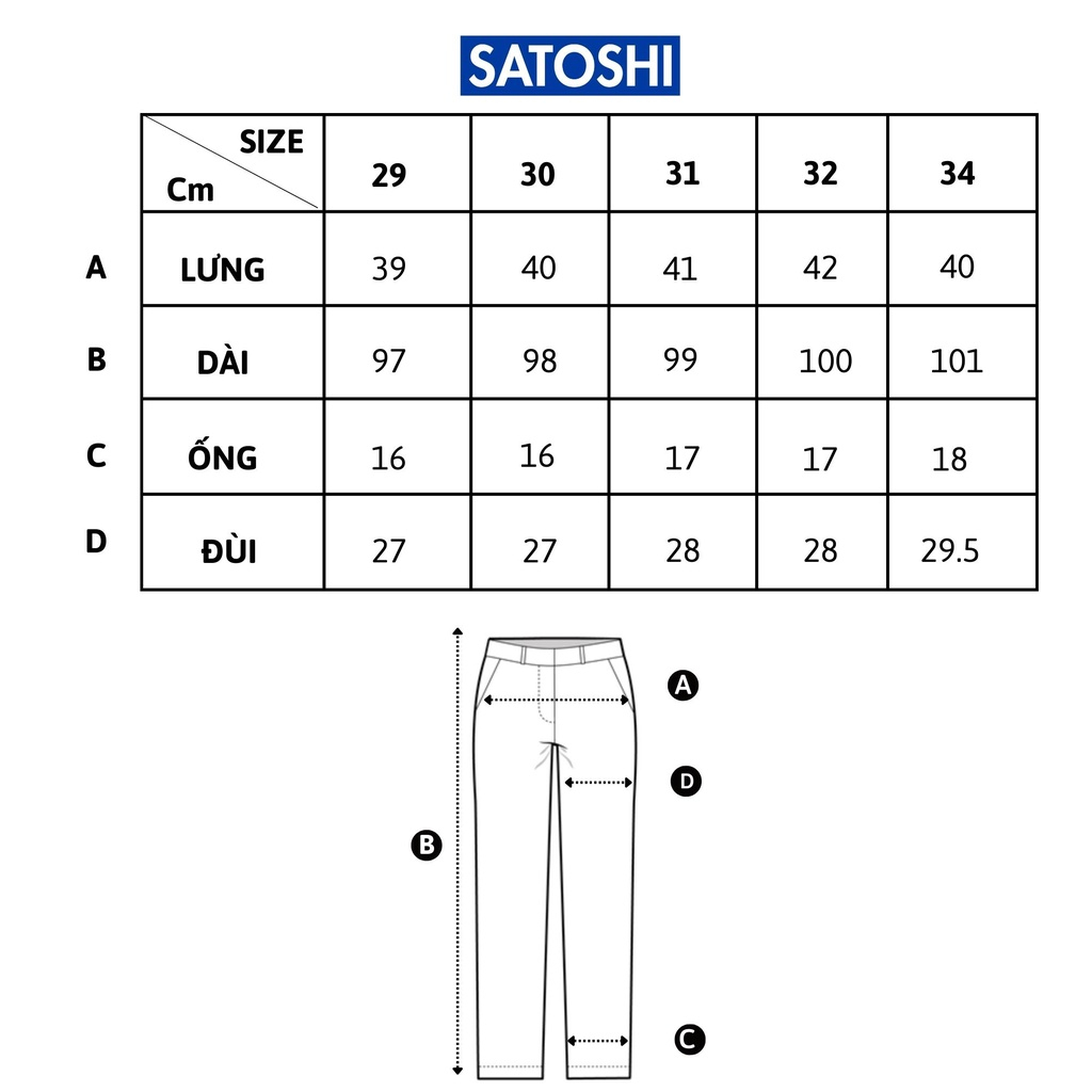 Quần Kaki Satoshi SAKK11 basic nhiều màu, lưng co dãn, dáng vừa, trẻ trung, lịch lãm, dễ phối đồ