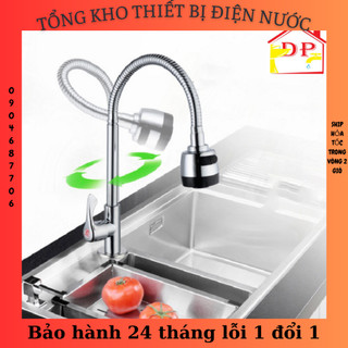 Vòi lạnh chậu rửa bát dây xoắn 2 chế độ nước VRB906 tặng dây cấp nước inox