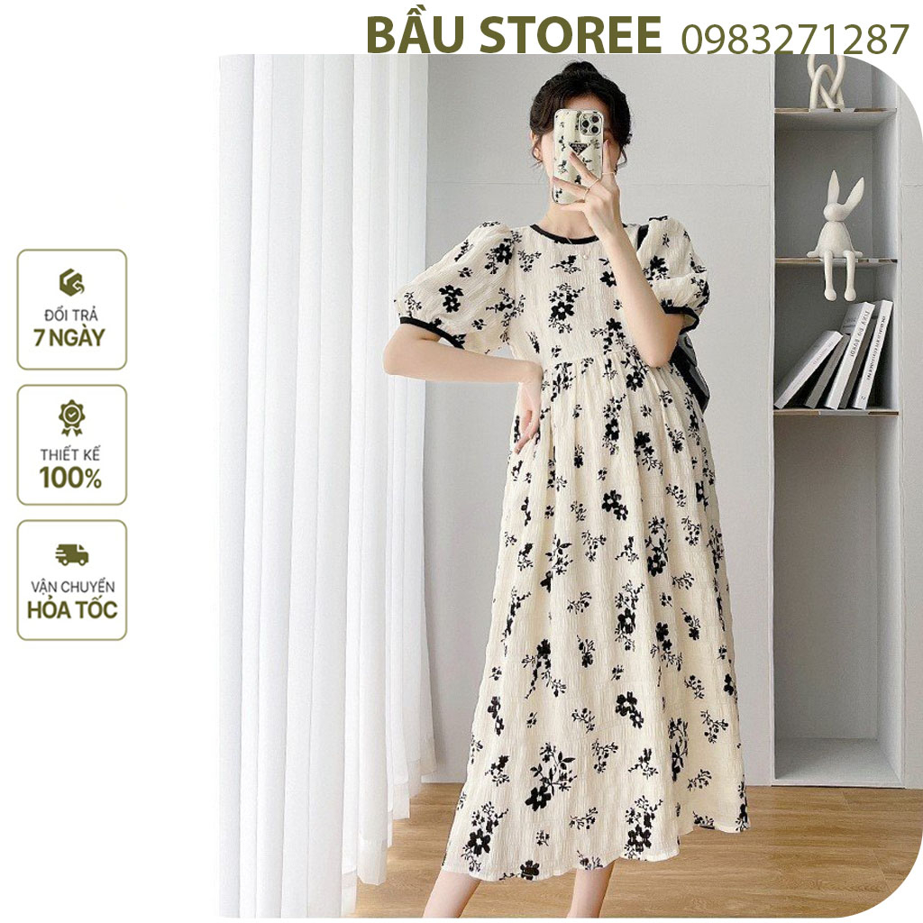 VÁY BẦU CÔNG SỞ MÙA HÈ ĐẸP-ĐẦM BẦU BABAYDOLL HÀNG THIẾT KẾ CHẤT MỀM ĐẸP CỰC XINH FRESIZE