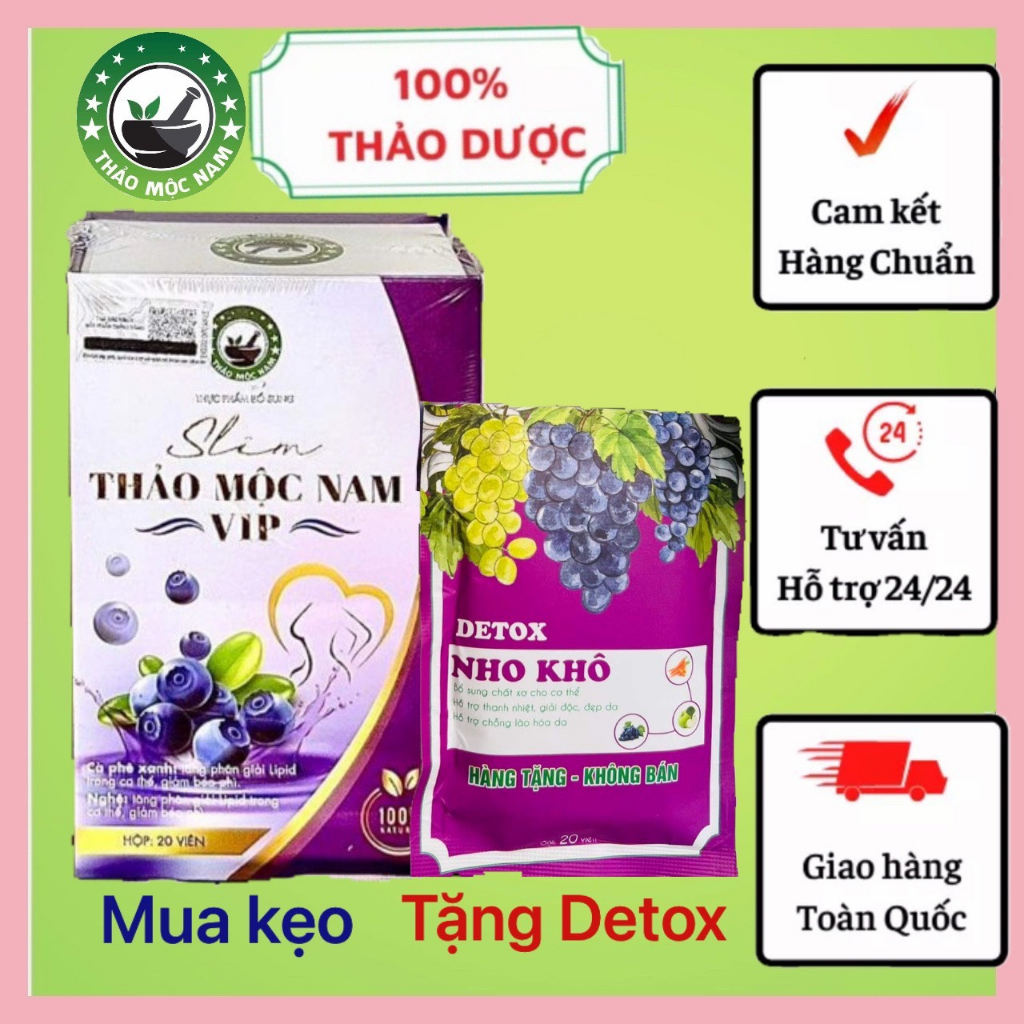 Kẹo Giảm cân Slim Vip Thảo Mộc Nam.