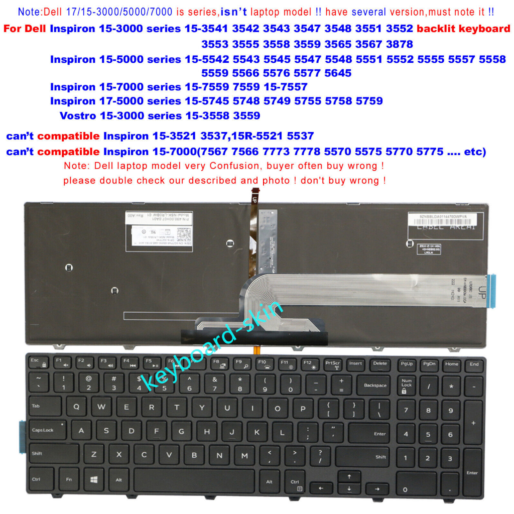 BÀN PHÍM DELL Inspiron 3541 3542 3543 3547 3551 3553 3552 3559 3565 3567 3558 ZIN NEW | BigBuy360 - bigbuy360.vn