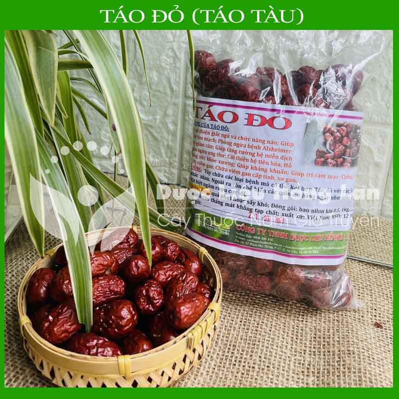 Thảo dược TÁO ĐỎ  khô sạch đóng gói 500gram - congtyduoclieuhonglan