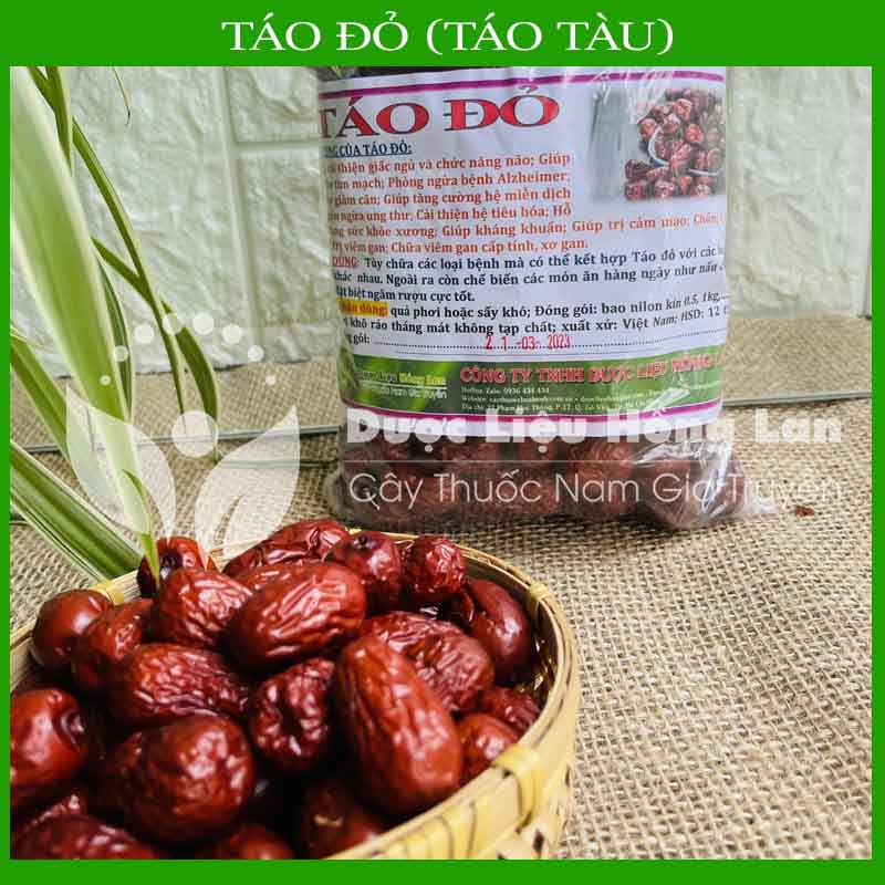 Thảo dược TÁO ĐỎ  khô sạch đóng gói 500gram - congtyduoclieuhonglan