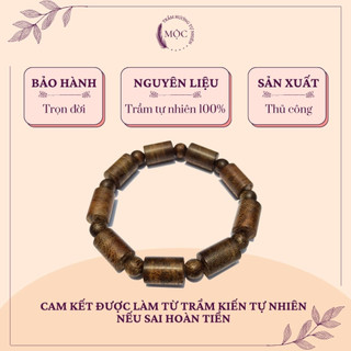Vòng tay trầm hương nam - chuỗi vòng tay trầm hương nam vòng trúc đơn tự nhiên