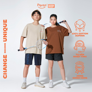 Áo Thun Tay Lỡ Unisex Papaya Gen Form Rộng Cotton Phông Nam Nữ Oversize Local Brand In Hình