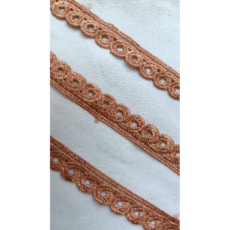 Ren chỉ bóng màu nâu bản 2cm