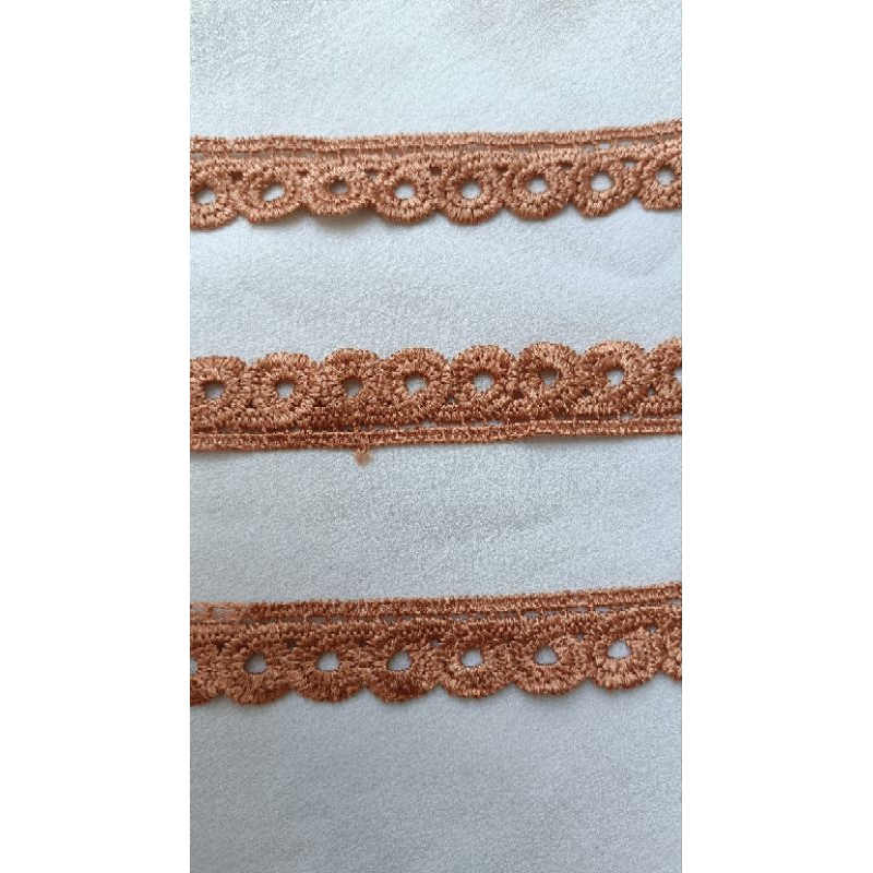 Ren chỉ bóng màu nâu bản 2cm