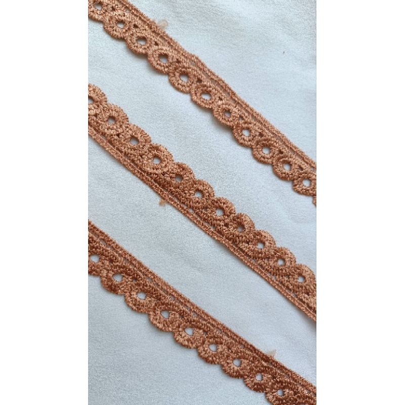 Ren chỉ bóng màu nâu bản 2cm