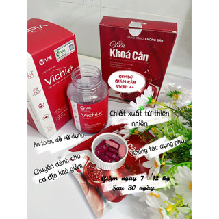 Viên siêu giảm cân vichi ++, tặng 30 ngày khóa cân giành cho cơ địa lờn