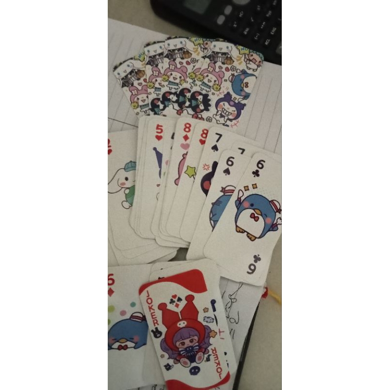 Bộ Bài Tây SANRIO 54 lá siêu đẹp và dễ thương.