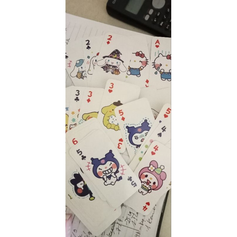 Bộ Bài Tây SANRIO 54 lá siêu đẹp và dễ thương.