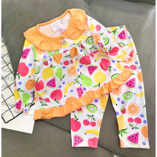 10- 23 Ký Bộ tay dài quần dài cho bé thun cotton xuấ.t babydoll bèo nút - Quần áo cho bé - PikaKid's