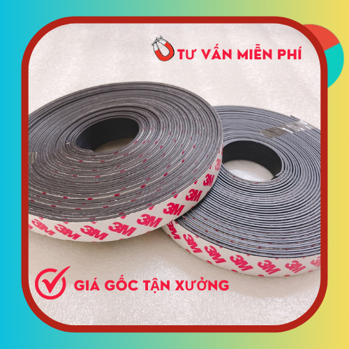 Nam châm dẻo cuộn có keo 3M rộng 2cm dày 1mm tiện ích