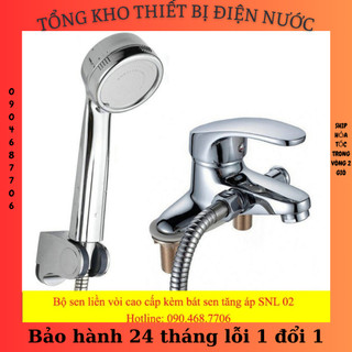 Sen tắm, đủ bộ sen liền vòi kèm bát sen tăng áp SNL02-VHS02