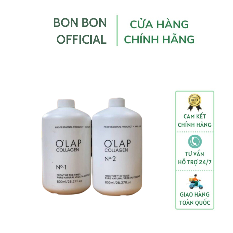 Uốn Đa Năng(UỐN NÓNG+LẠNH)Olap Colagen 800ml x 2