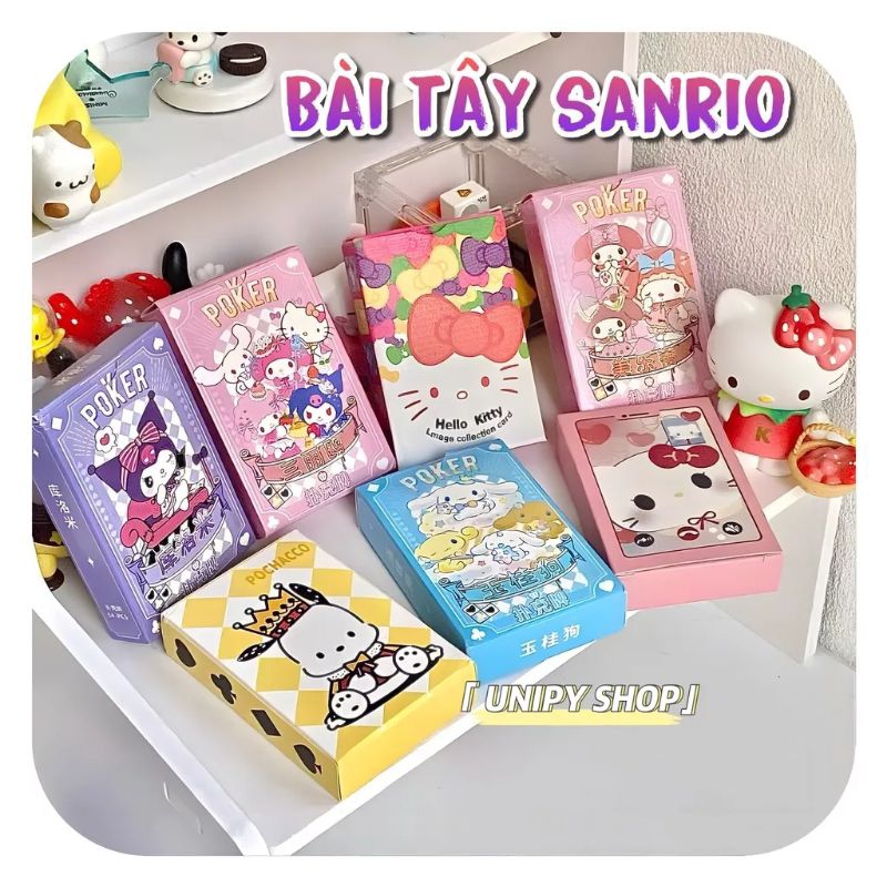Bộ Bài Tây SANRIO 54 lá siêu đẹp và dễ thương.