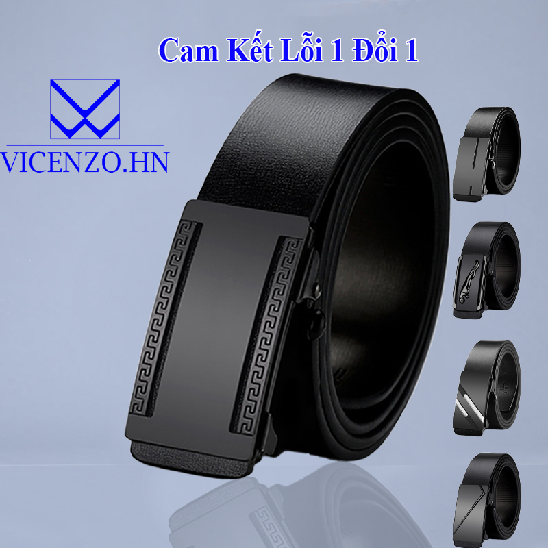 Thắt Lưng Nam Da Mềm Mịn Dây Luồn Trong Tinh Tế VICENZO Mặt Khóa Hợp Kim Chống Rỉ Bảo Hành Lỗi 1 Đổi 1