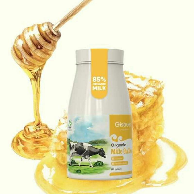 Viên sữa Gisbuer Organic New zealand bổ sung thay sữa cho bé không thích uống sữa 1 lọ 120 viên
