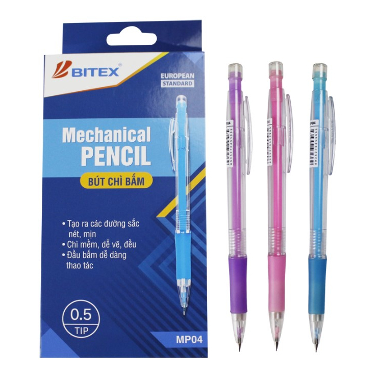 Combo 3 chiếc Bút chì kim Bitex MP04 Nét 0.5mm
