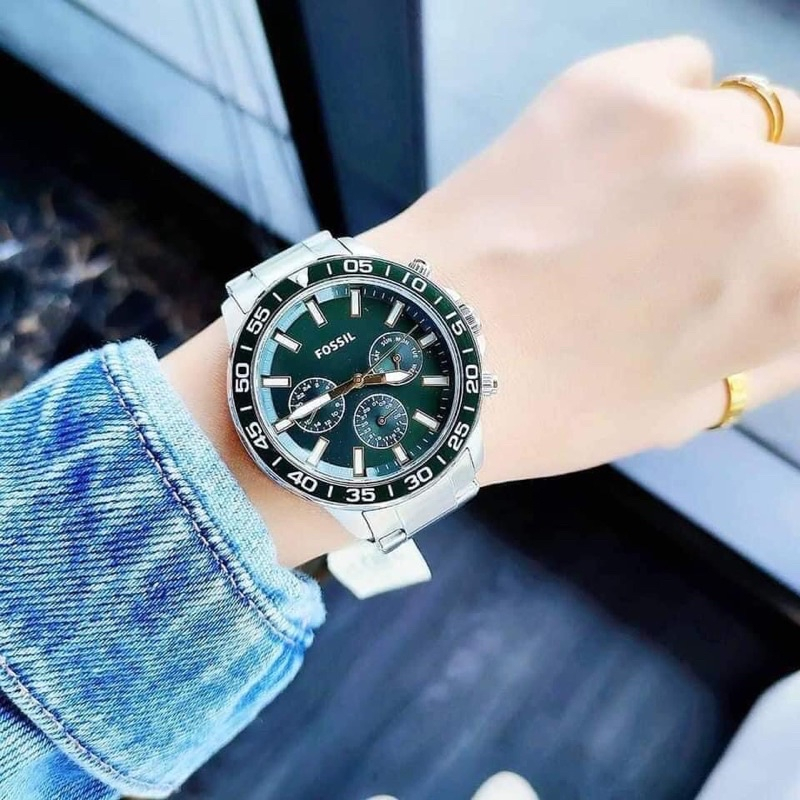 Đồng hồ nam fossil Pin BQ2491 BQ2492 BQ2493 dây thép , size 44mm