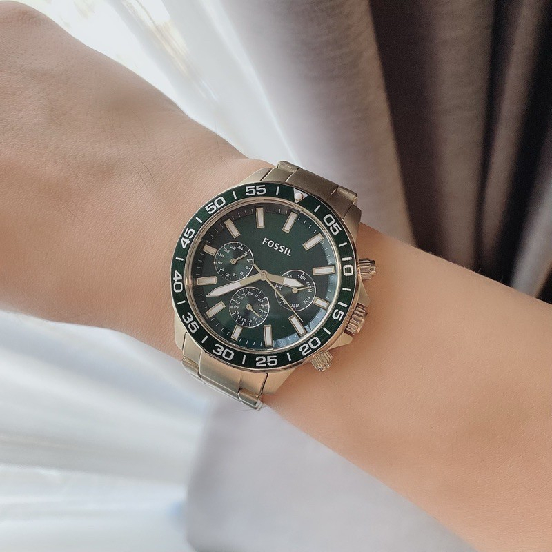 Đồng hồ nam fossil Pin BQ2491 BQ2492 BQ2493 dây thép , size 44mm