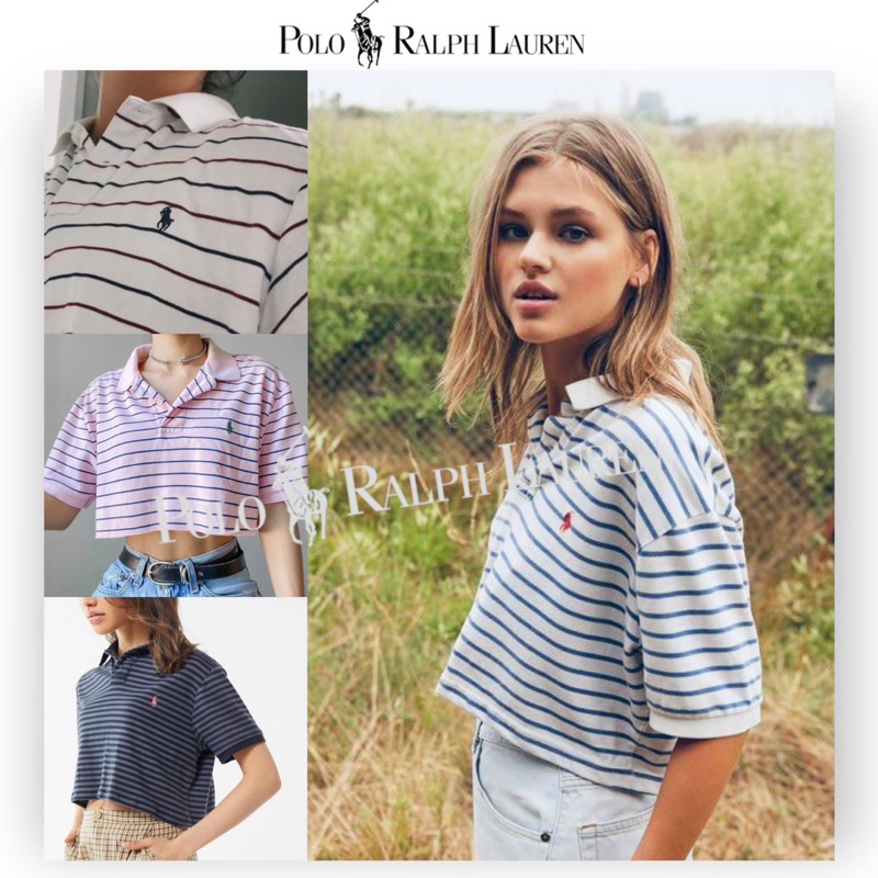 Áo thun kẻ sọc polo lửng vnxk xịn xò