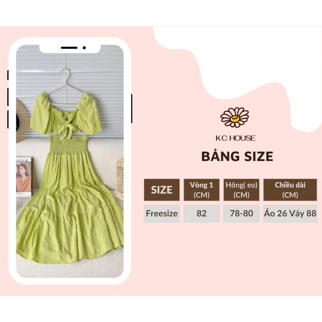 SET CROP XANH BOCHUN RÚT DÂY NGỰC + CHÂN VÁY MIDI