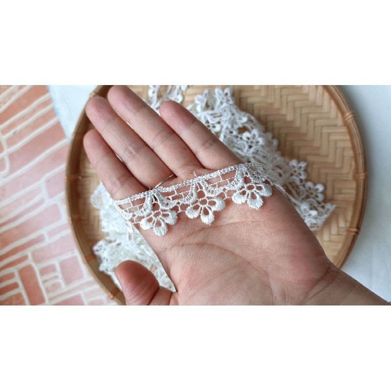 Ren chỉ bóng hình hoa bản 2.5cm