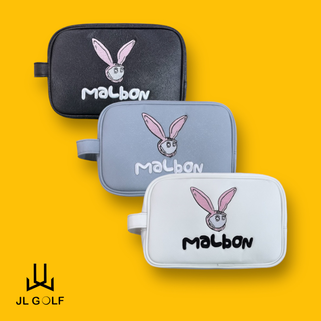 Túi cầm tay đựng đồ golf Malbon/ Pouch cầm tay Malbon, Made in Việt Nam