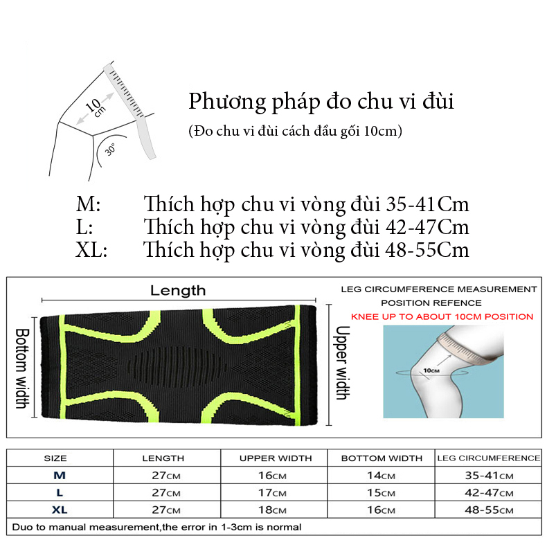 Bó bảo vệ khớp đầu gối AOLIKES A-7718 đàn hồi thoáng khí running anti-skid Kneepad