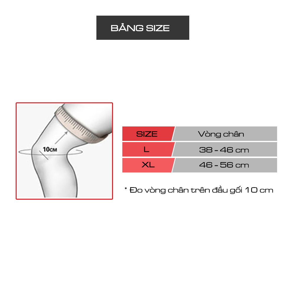 Đai bó bảo vệ khớp gối AOLIKES A-7907 sử dụng thanh hợp kim nhôm trợ lực sport knee protector