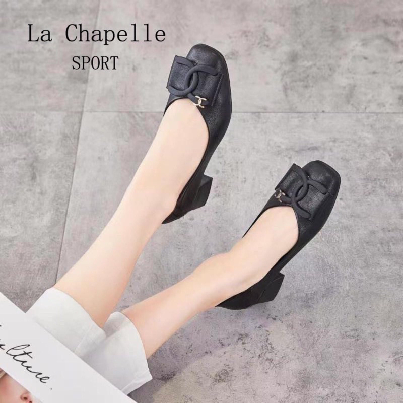 GIÀY MŨI VUÔNG GÓT 3P PHỐI KHOÁ X - G TO XIÊU SANG