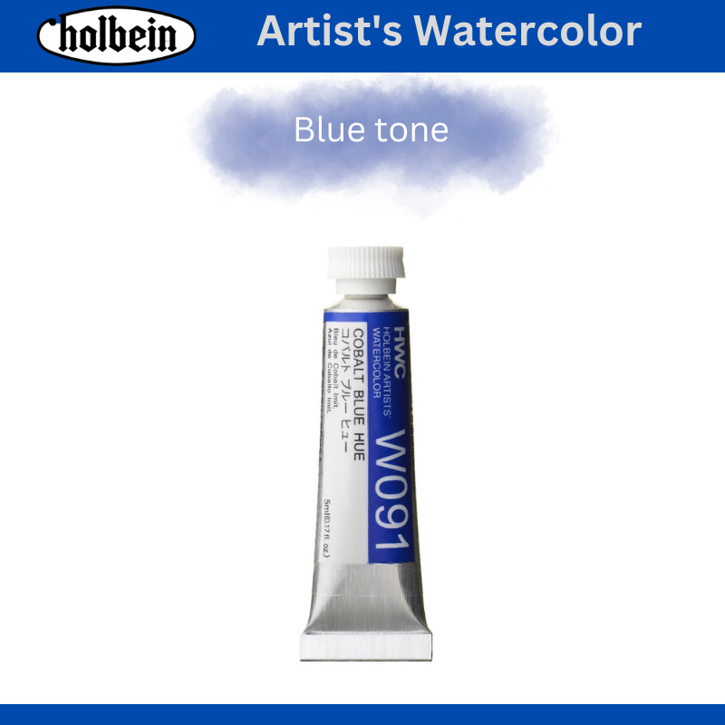 Màu nước tuýp lẻ holbein tông xanh biển