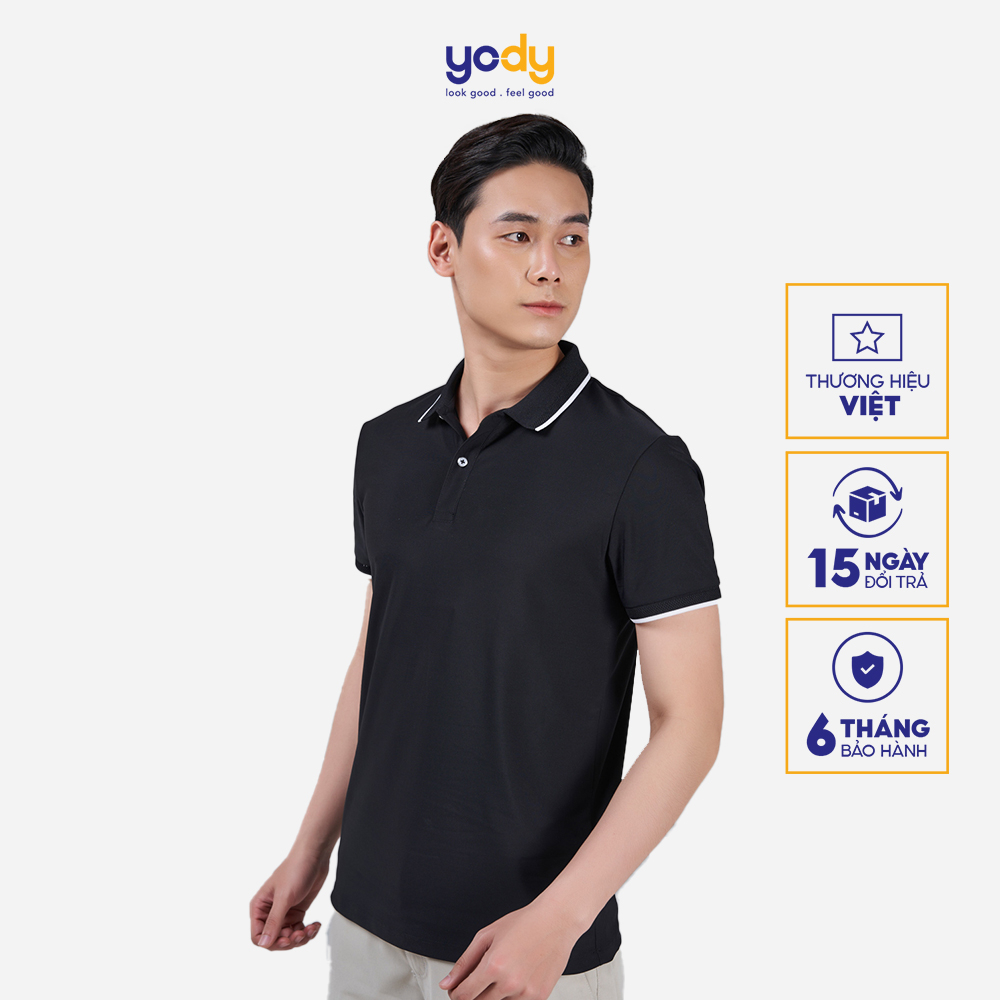 Áo thun polo nam YODY vải Airycool giữ form thoáng mát, phù hợp công sở bigsize APM5083